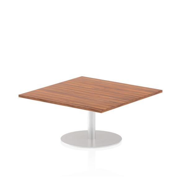 Dynamic Italia Square Poseur Table (dynamic Italia 1000mm Poseur Square Table Walnut Top 475mm High Leg Itl0347 Dd)