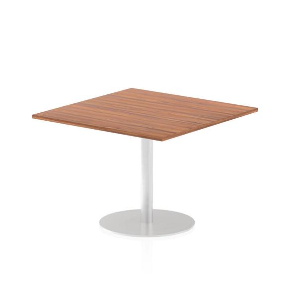 Dynamic Italia Square Poseur Table (dynamic Italia 1000mm Poseur Square Table Walnut Top 725mm High Leg Itl0353 Dd)