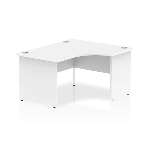 Dynamic I003876 Scrivania (impulse 1400mm Right Crescent Desk White Top Panel End Leg I003876 Dd)
