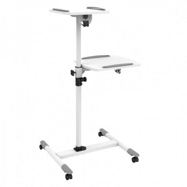 Techly Trolley Universale Per Notebook / Videoproiettore, Bianco [icA-Tb TpM-6] (universal Trolley For - Notebook / Projector, White - IcA-Tb TpM-6 -