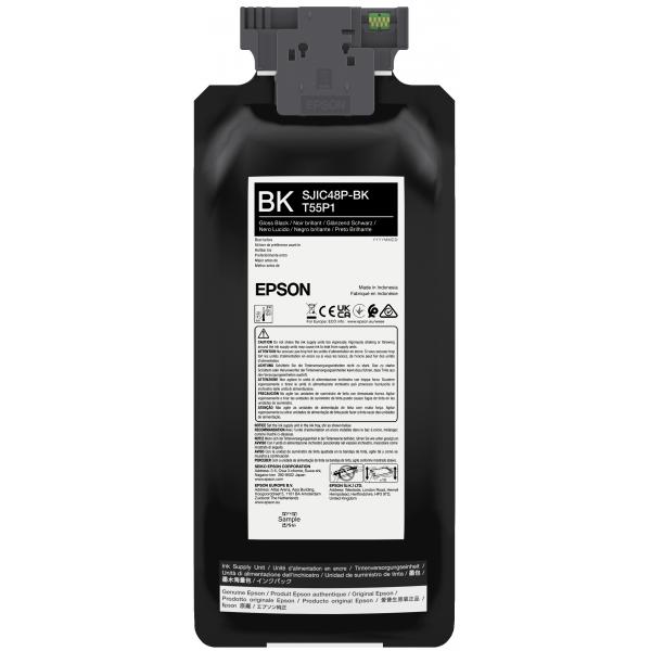 Epson Sjic48P-Bk Ink Cartridge For Cw C8000e Black (c13t55p140)