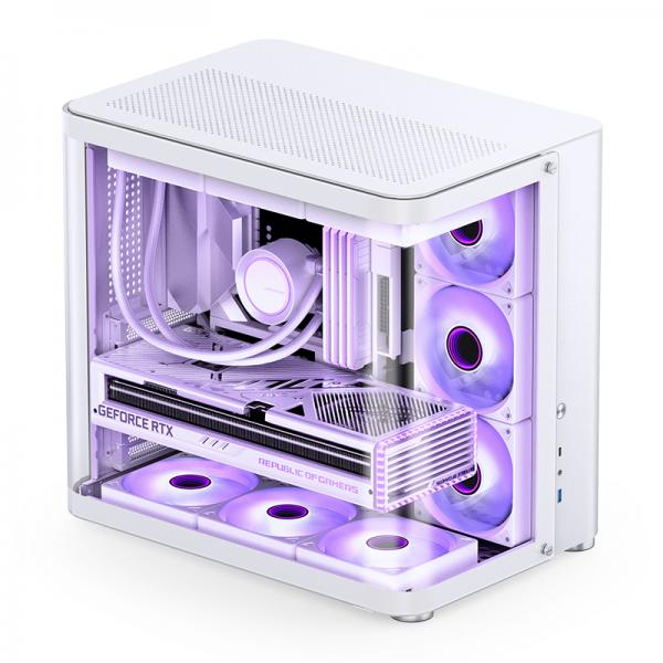 Jonsbo TK-2 2.0 MidI-Tower, Tempered Glass - Weiß