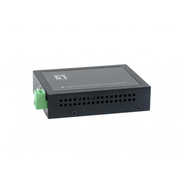 Levelone Konverter VdS-2201 Gbe< Vdsl2 Schwarz - Converter - Glasfaser (lwl)