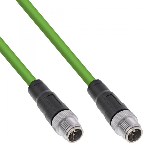 Inline Industrie Netzwerkkabel, M12 8-Pin X-Kodiert Stück/st. Cat.6a Pur, 20m
