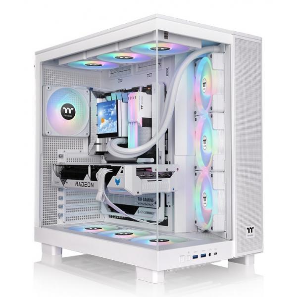 Thermaltake Geh View 380 Xl Tg Midi Tower "argb Snow"  White Retail