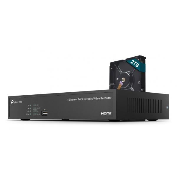 TP-Link Vigi 4 Channel Poe+ Network Video Recorderspec: H.265+/h.265/h.264+/h.264, Up To 8mp