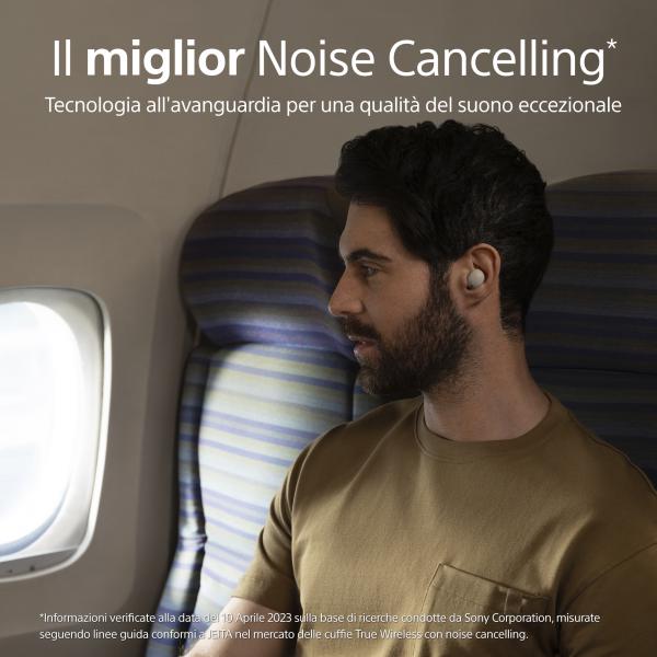 Sony WF-1000xm5 Bluetooth Noise Cancelling Kopfhörer Silber - Image 3