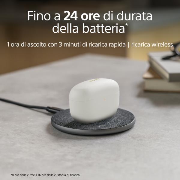 Sony WF-1000xm5 Bluetooth Noise Cancelling Kopfhörer Silber - Image 4