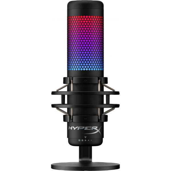 Kingston Hyperx Quadcast S(schwarz, Kabelgebunden, UsB-C Auf UsB-A, RgB-Beleuchtung)