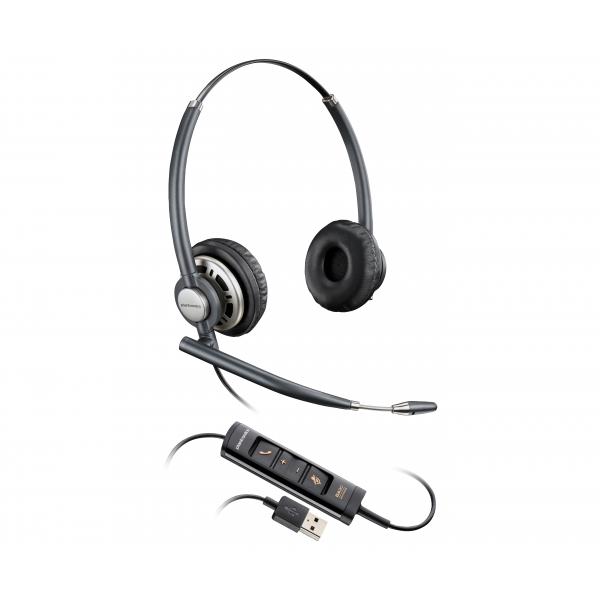 Hp Poly Encorepro Hw725 Usb Headset Wired Officecall Center 78 G Headphones Black (783m6aa)