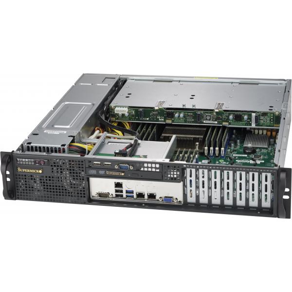 Supermicro Superchassis 823mtqC-R802lpb, 2u, Power Supply 800w Redundant Titanium, 3x 3.5" Rear Hot-