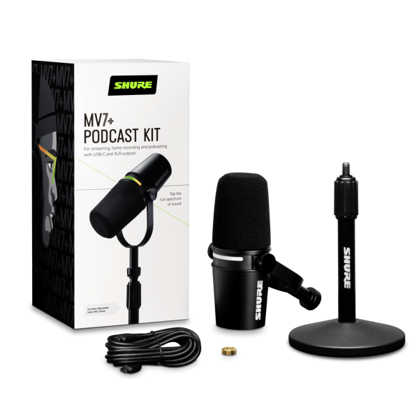 Shure Mv7+K-Bndl - Mikrofon - 3-Poliger Xlr, Usb - Image 4