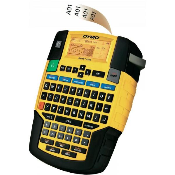 Dymo Etikettendrucker Rhino 4200 Kofferset Mit Akku Und Ladegerät