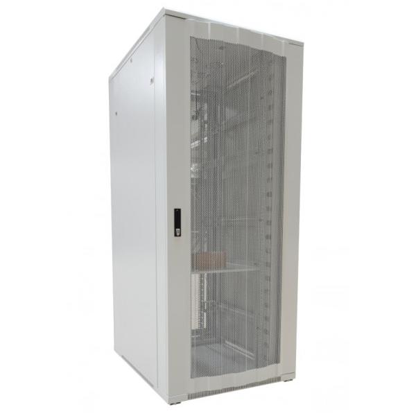 Allnet 19""schrank, 32he, B800/t1000mm, Perforierte Blechtüren, Lichtgrau, SnB-Serie,