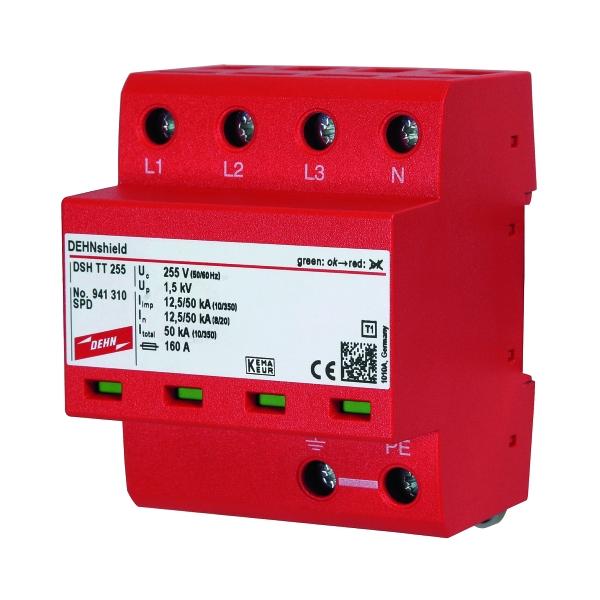 Dehn Deutschland Dehn Anschlussfertiger BasiS- Dsh Tt 255 KombI-Ableiter Für TT-Und TN-S-Systeme