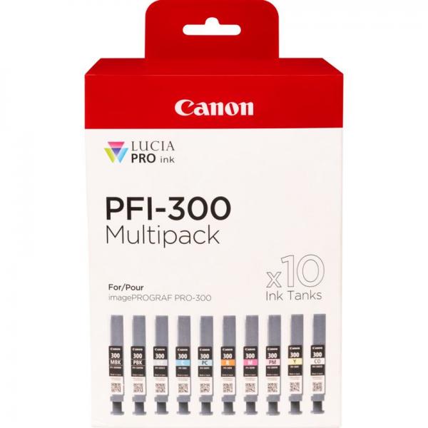 Canon PfI-300 Multipack Mbk/pbk/c/m/y/pc/pm/r/gy/co