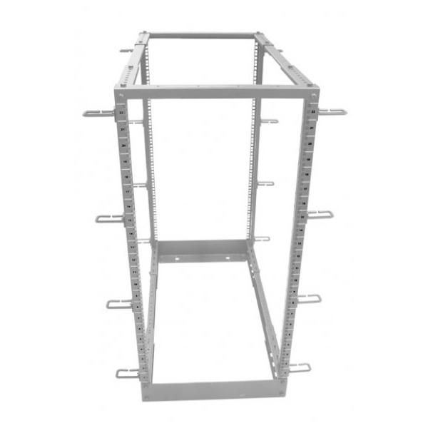 Allnet 19""grundgestell, 32he, B515/t575-1010mm, Lichtgrau,