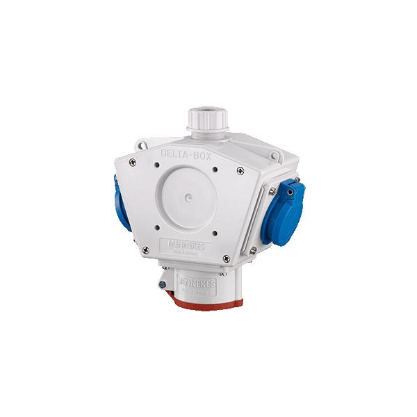 Mennekes Elektrotechnik Mennekes Standard DeltA-Box 92915 1xceE-Steckdose 16a5p, 2xschuko 16a