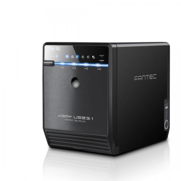 Fantec QB-35u31 Schwarz 4x8,89cm Sata I/ii/iii Gehaeuse Usb 3.1