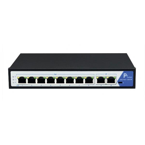 Value Poe+ Gigabit Ethernet Switch, 8+2 Ports (21.99.1195)