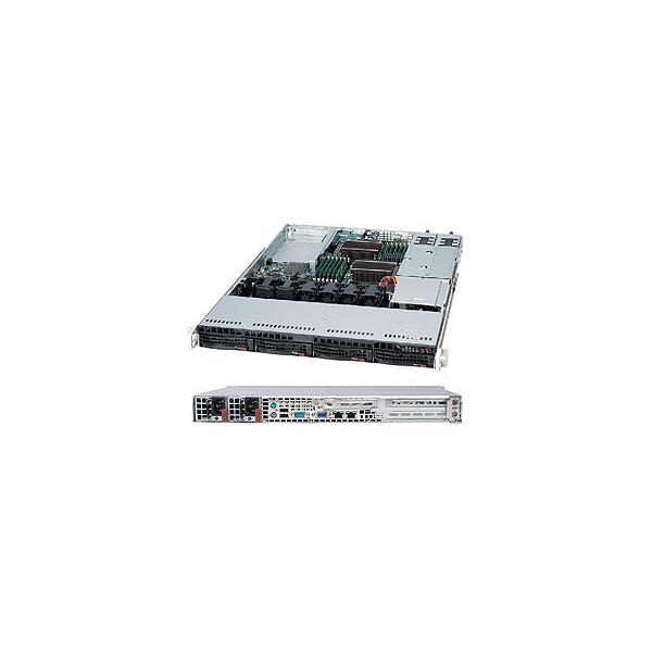 Supermicro Superchassis 815tqC-R706wb2, 1u, Power Supply 750w Redundant 80+ Platin, 4x 3.5" HoT-Swap