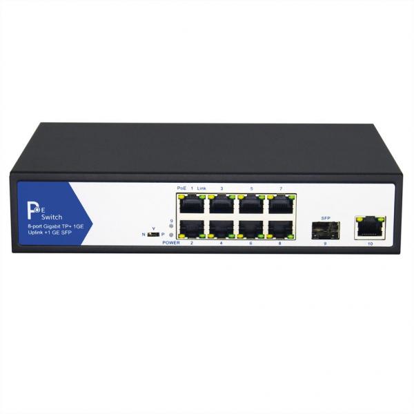Value Poe 10/100 Sw. 8x+ 1xgiga+1xsfp - Switch - 1 Gbps (21.99.1193)