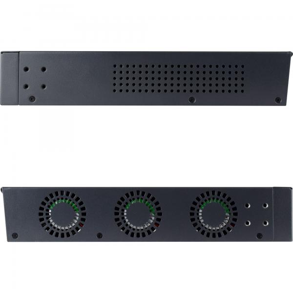 Inline Poe++ Gigabit Netzwerk Switch 16 Port, 1gb/s, 2xsfp, 19" 1he, Metall, Lüfte - Image 4