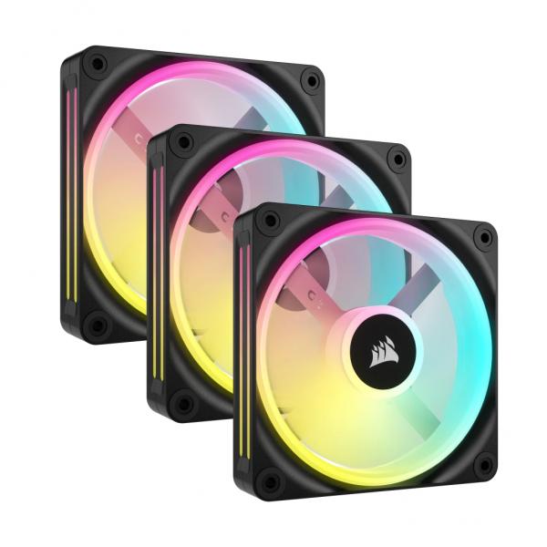 Corsair Icue Link Qx120 Rgb 120-MM-PwM-Lüfter (schwarz, StarteR-Kit)