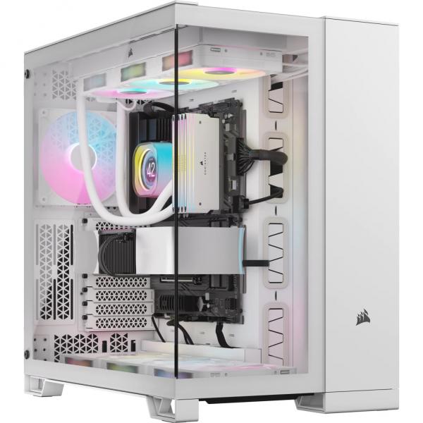 Corsair Geh Midi 6500x Icue Link Rgb Dual Chamber White