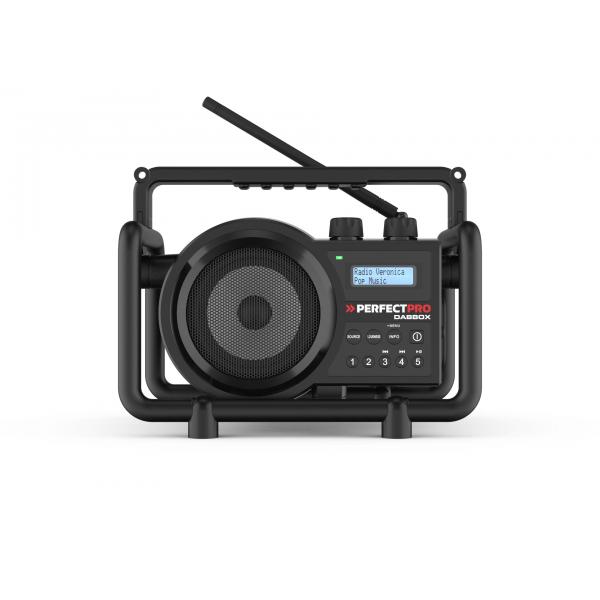 Perfectpro Dabbox Baustellenradio Dab+, Ukw Aux, Bluetooth®, Dab+, Ukw Stoßfest Sch