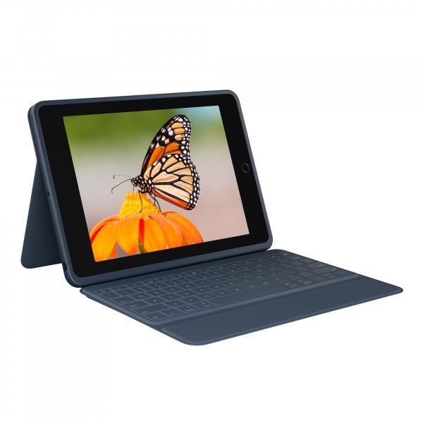 Logitech Rugged Combo 3 For Ipad Gen. 7/8 - Classic Blue - German - Education
