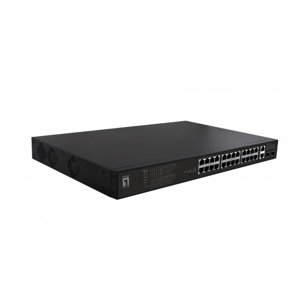 Levelone Switch 28x Fe FgP-2831 2xge 2xgsfp  390w 802.3xpoe