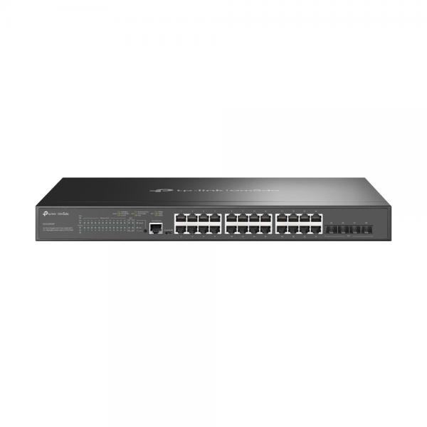 TP-Link Jetstream 24-Port Gigabit And 4-Port 10ge Sfp+ L2+ Managed Switch With 24-Port Poe+