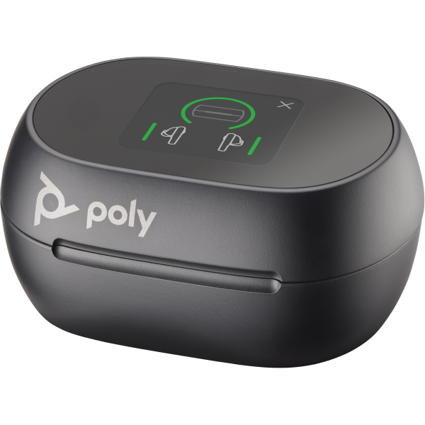 Hp Poly Voyager Free 60+ Uc M Carbon Black Earbuds +bt700 UsB-C Adapter +touchscreen Charge Case - Image 4