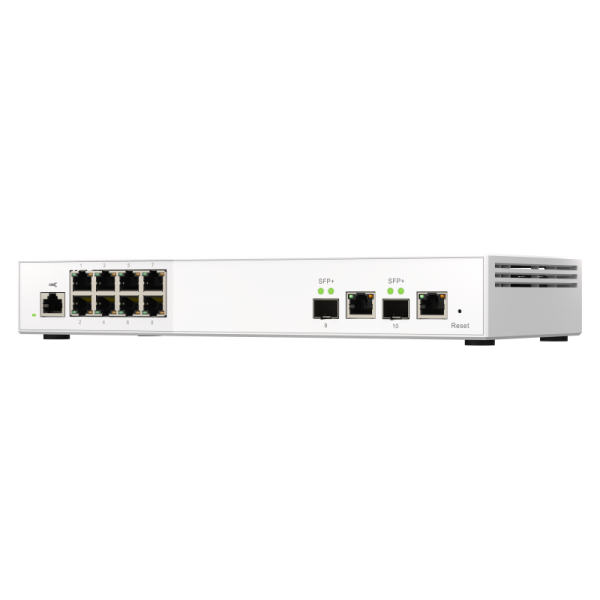 Qnap QsW-M2108-2c - Switch - Managed - 2 X 10 Gigabit Sfp+ + 8 X 2.5gbasE-T - Desktop - Image 4