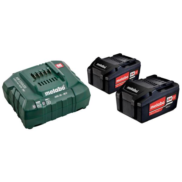 Metabo 2 X LI-Power Akkupack 18 V / 4.0 Ah + Ladegerät Asc 55 685050000