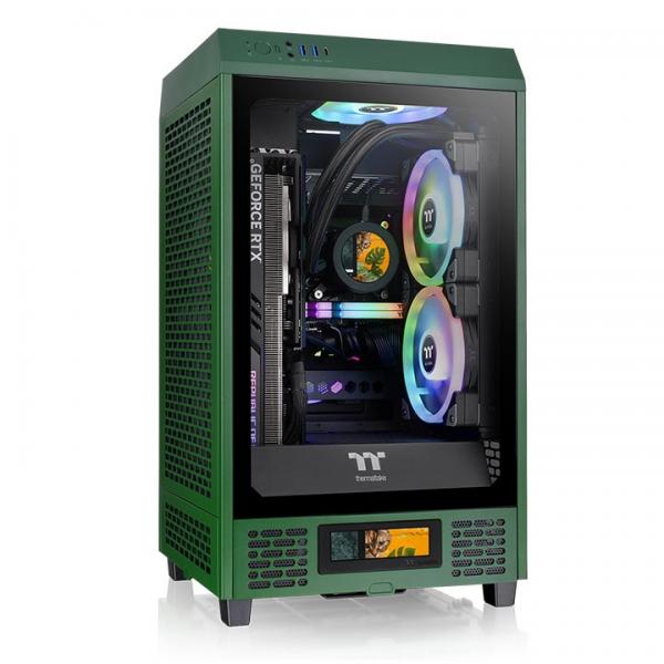 Thermaltake The Tower 200 MinI-Tower MinI-Itx Gehäuse Sichtfenster Racing Green