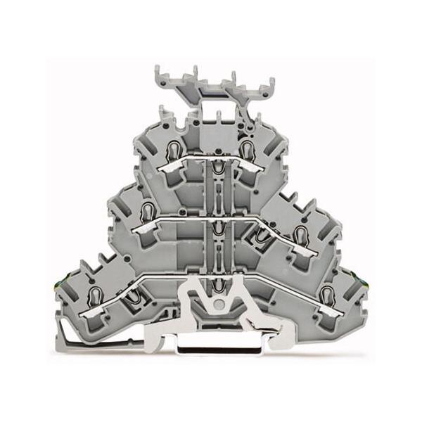 Wago Dreistockklemme 2002-3257 0,25-2,5(4)qmm Grau