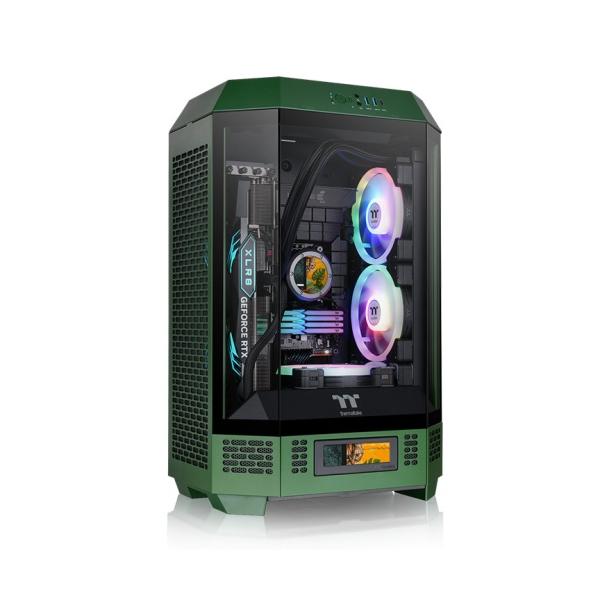 Thermaltake The Tower 300 MicrO-Atx Gehäuse Mit Sichtfenster Racing Green
