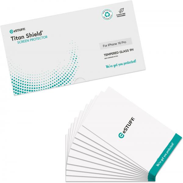 Estuff Infinite Apple Iphone 16 Pro Black Full Cover Titan (es501423-10bulk) - Image 4