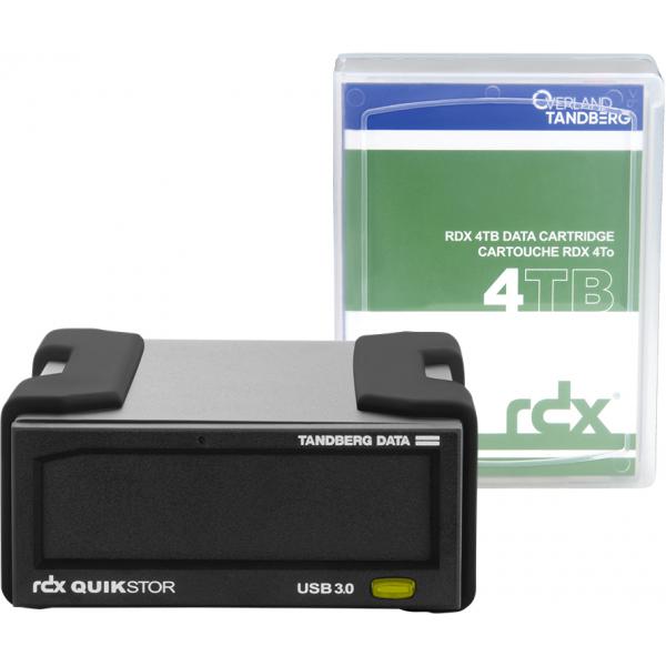 Overland Tandberg Rdx External Drive Kit  4  Tb Cartridge + Software