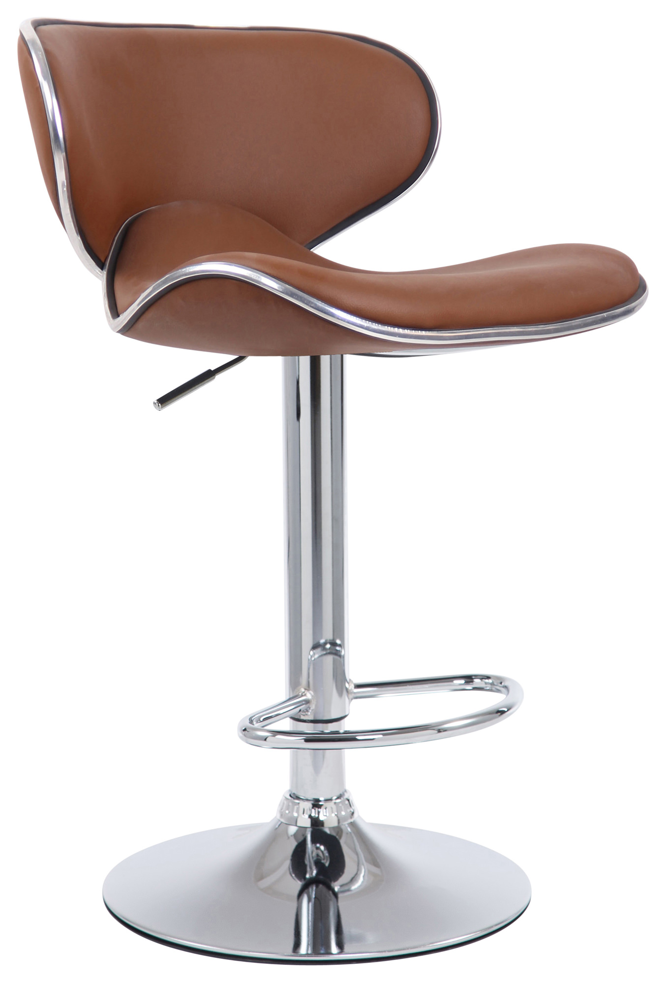 2er Set Barhocker Las Vegas V2 Kunstleder Chrom