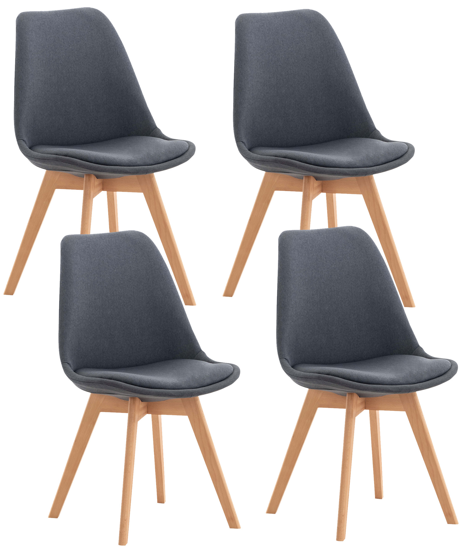 4er Set Stuhl Linares Stoff