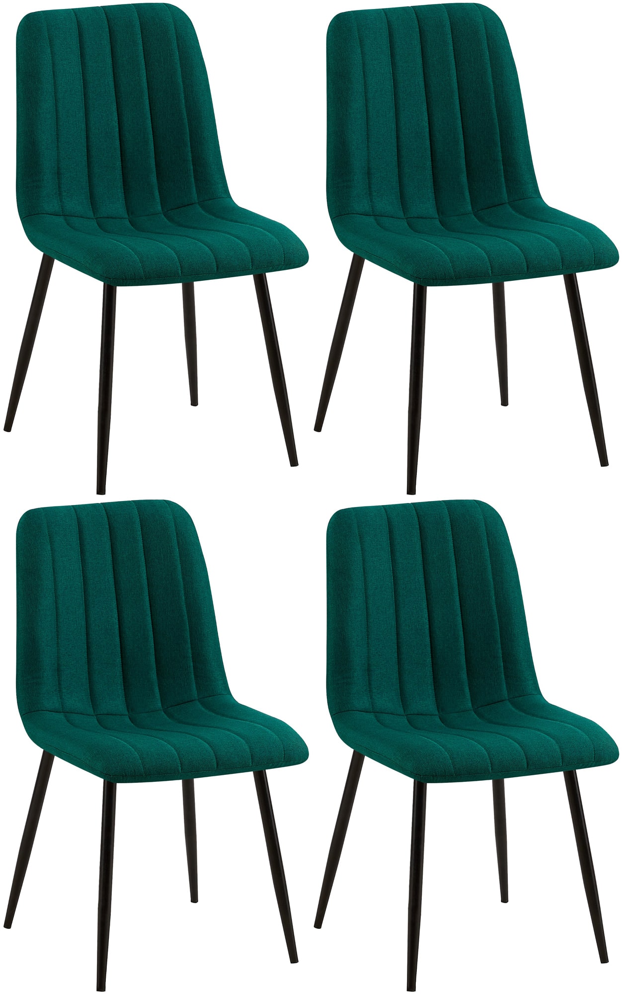 4er Set Stühle Dijon Stoff
