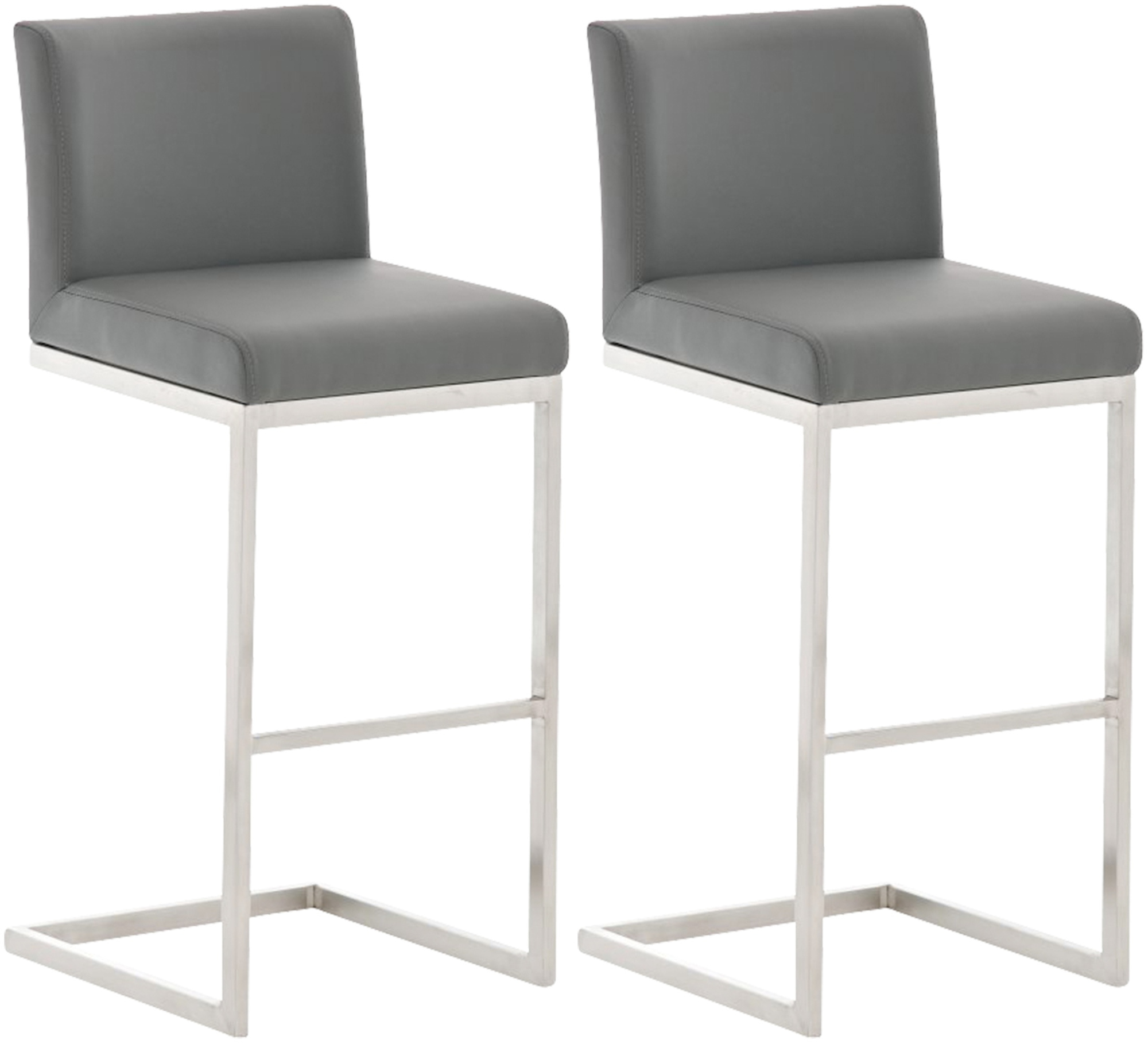 2er Set Barhocker Paros Kunstleder