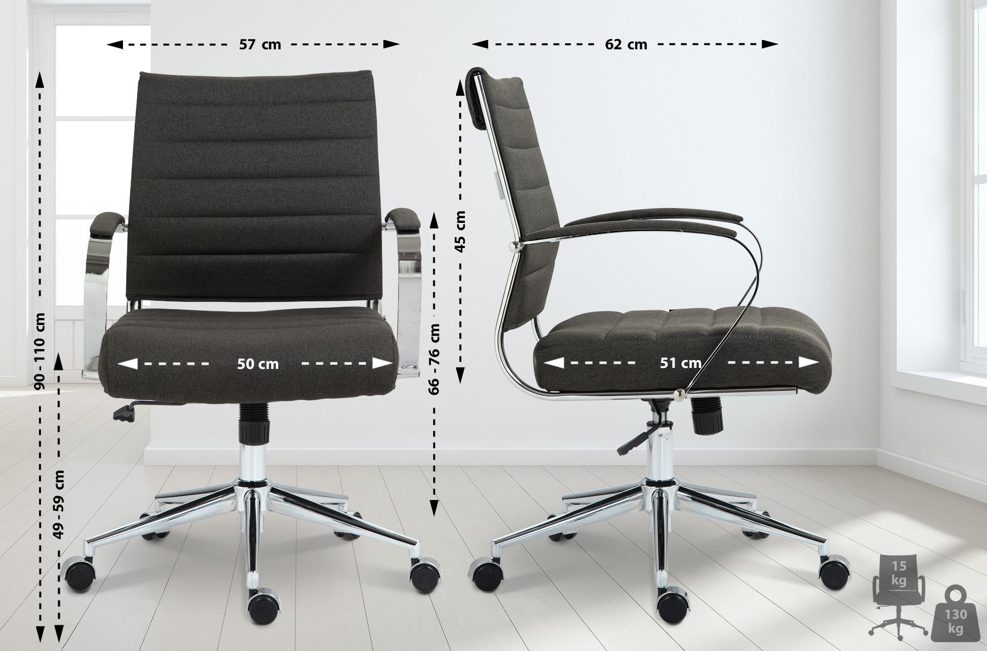 Bürostuhl Oakland Stoff