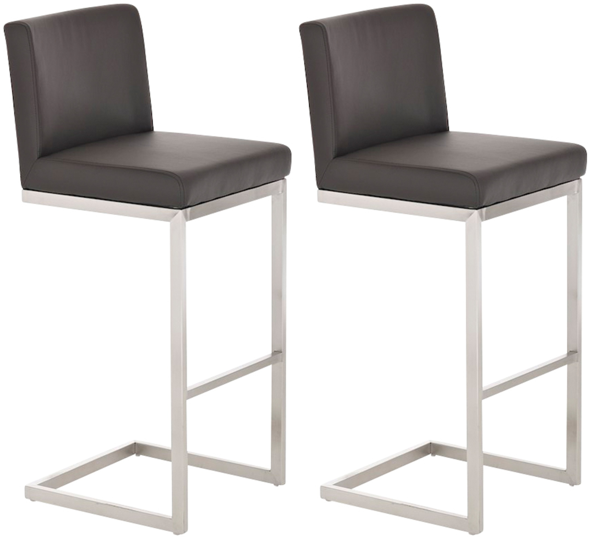 2er Set Barhocker Paros Kunstleder
