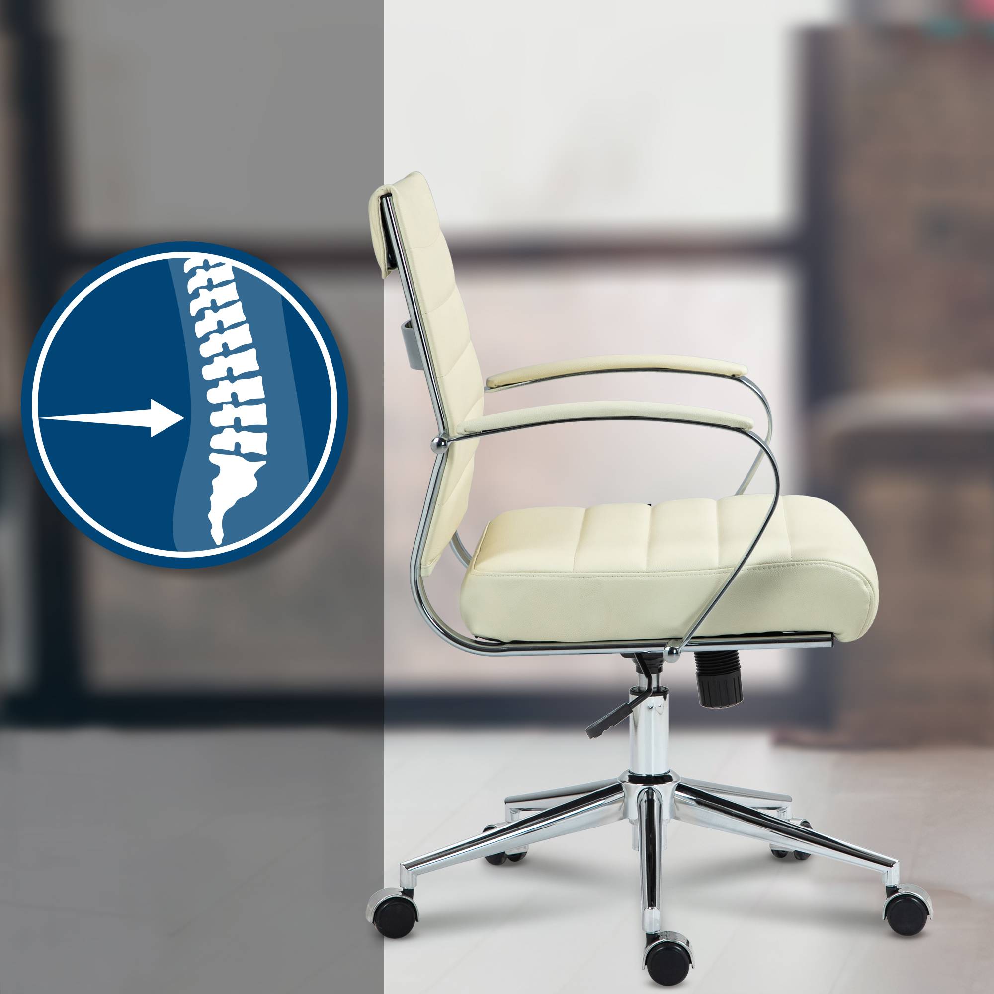 Bürostuhl Oakland Echtleder - Image 4