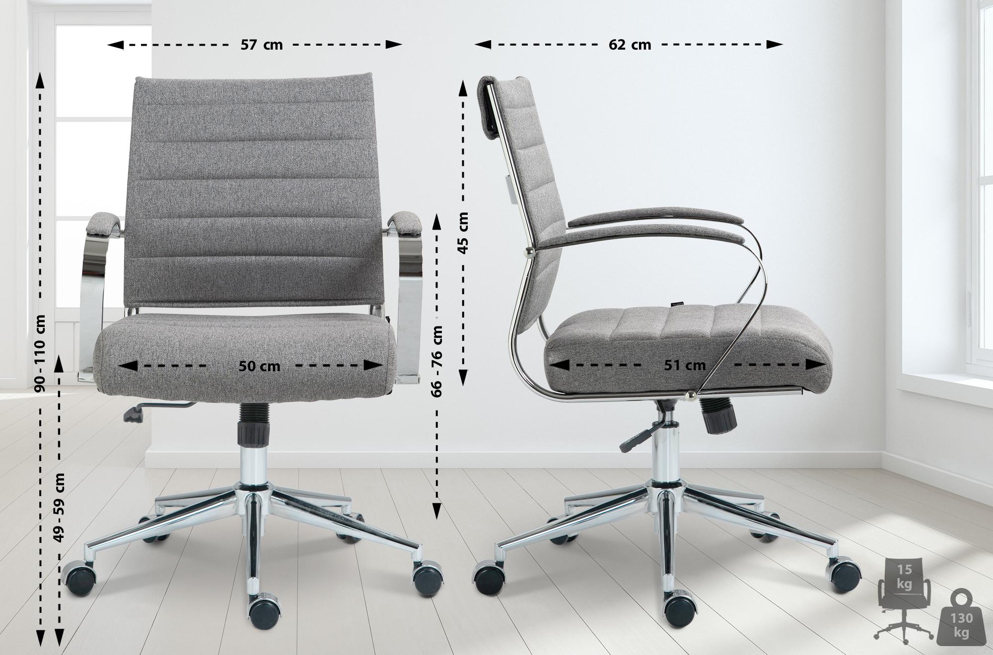 Bürostuhl Oakland Stoff