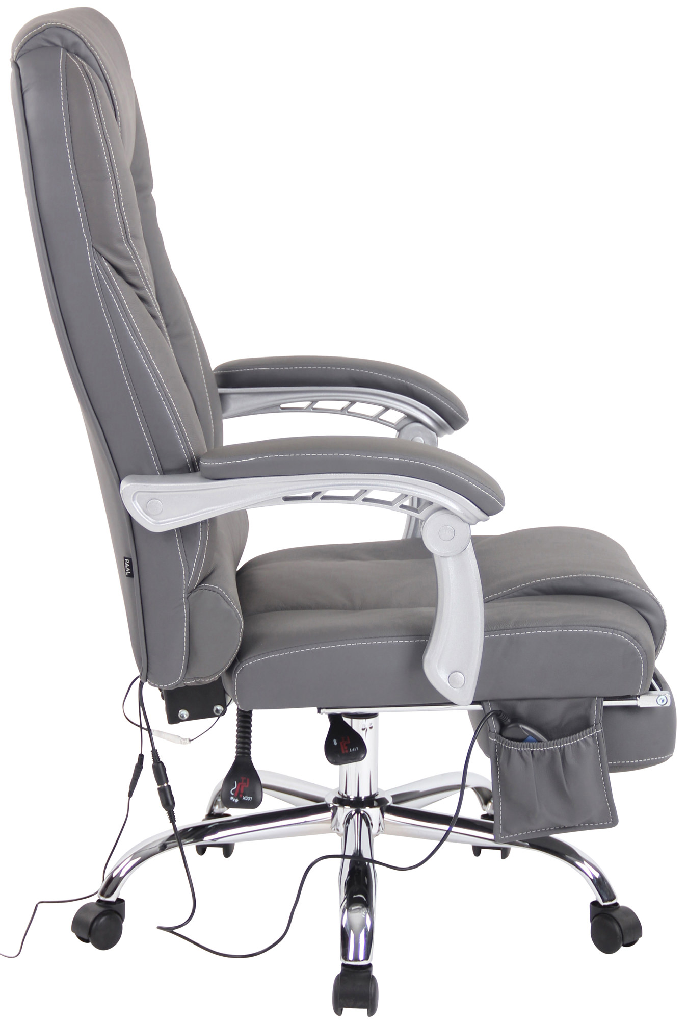 Bürostuhl Pacific Echtleder Mit Massagefunktion - Image 4